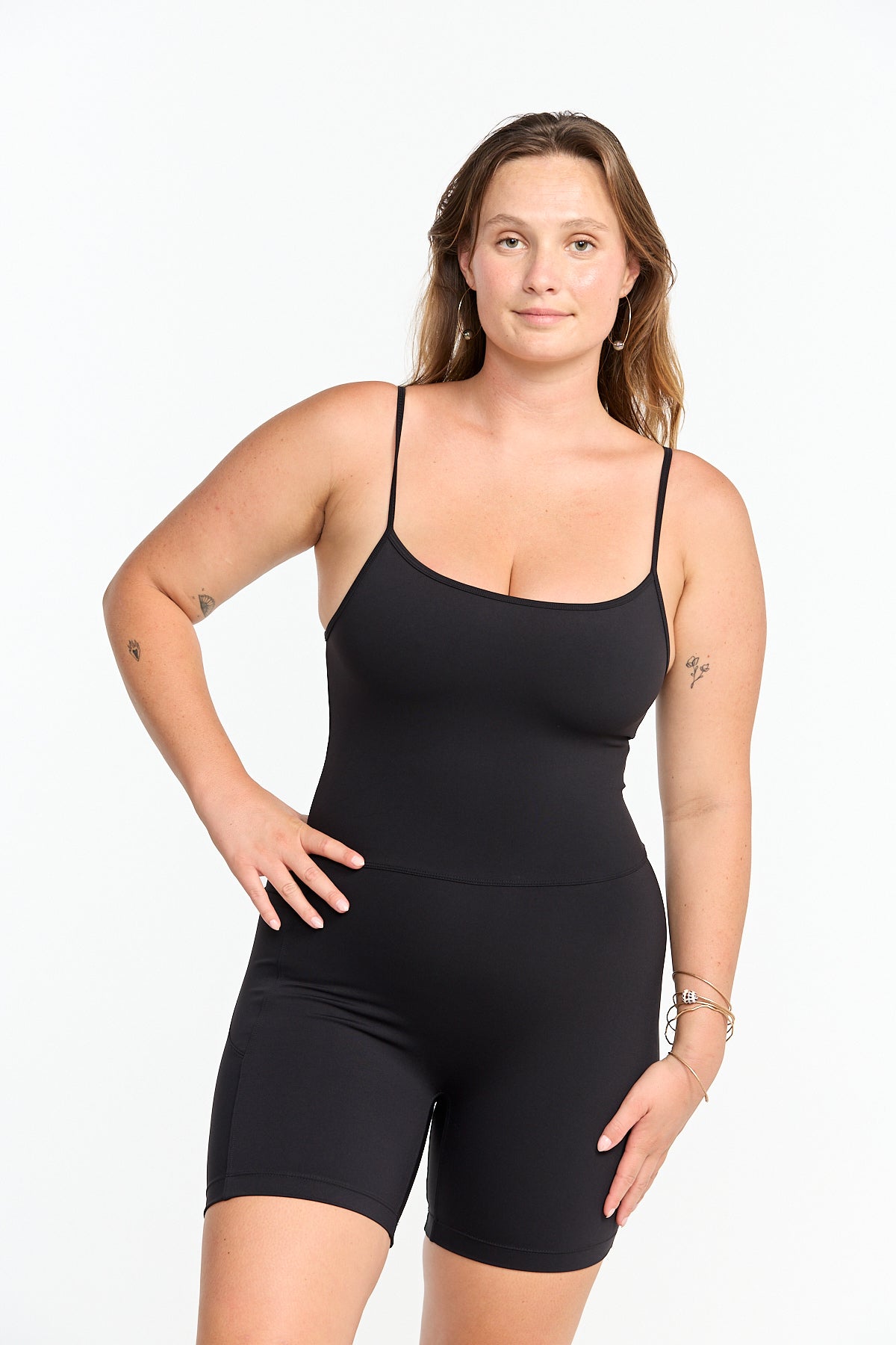 5" Active Romper - Black