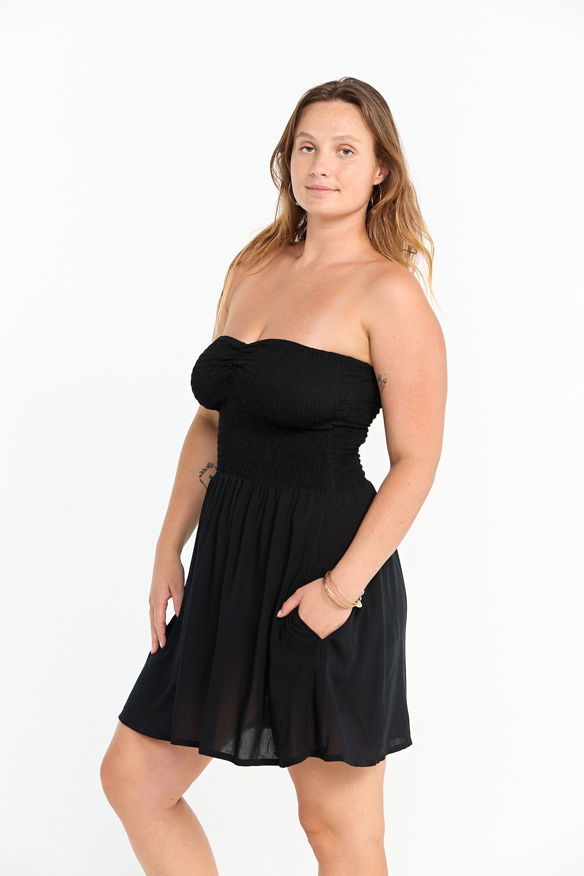 Caitie Mini Dress - Black