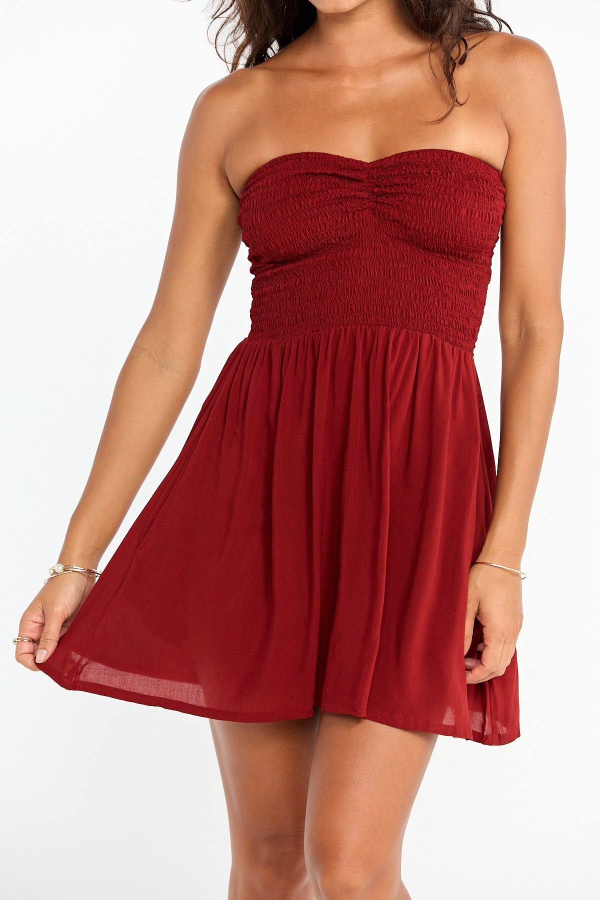 Caitie Mini Dress - Lychee