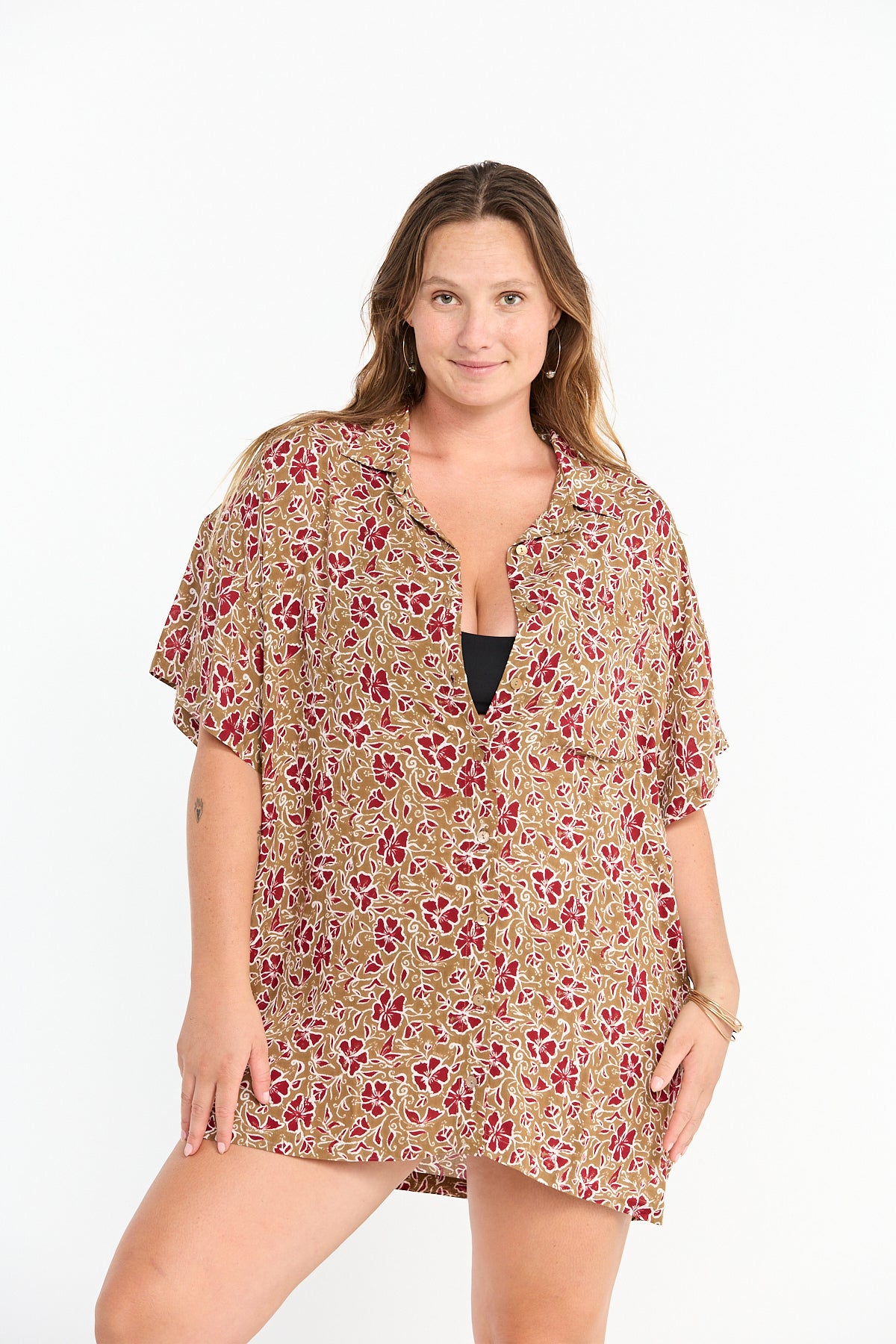 Aloha Shirt Dress - Eden