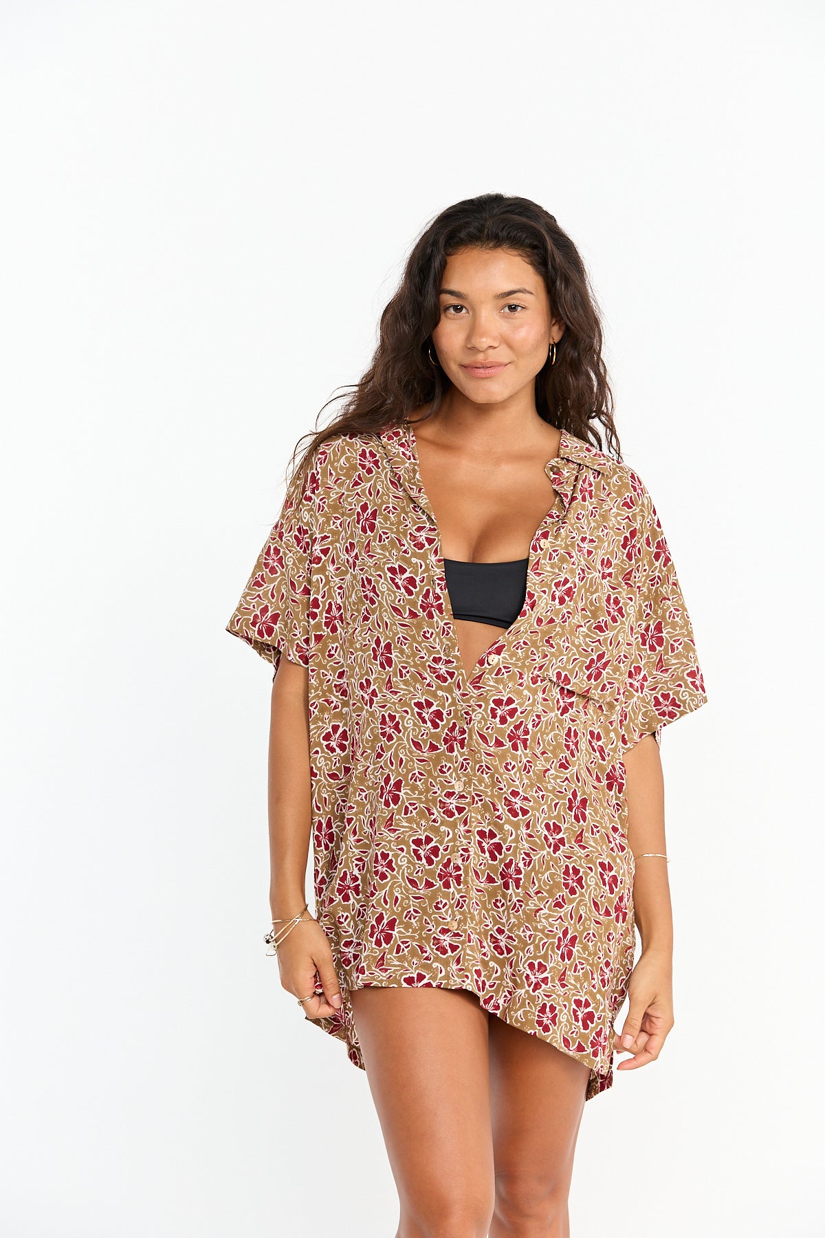 Aloha Shirt Dress - Eden