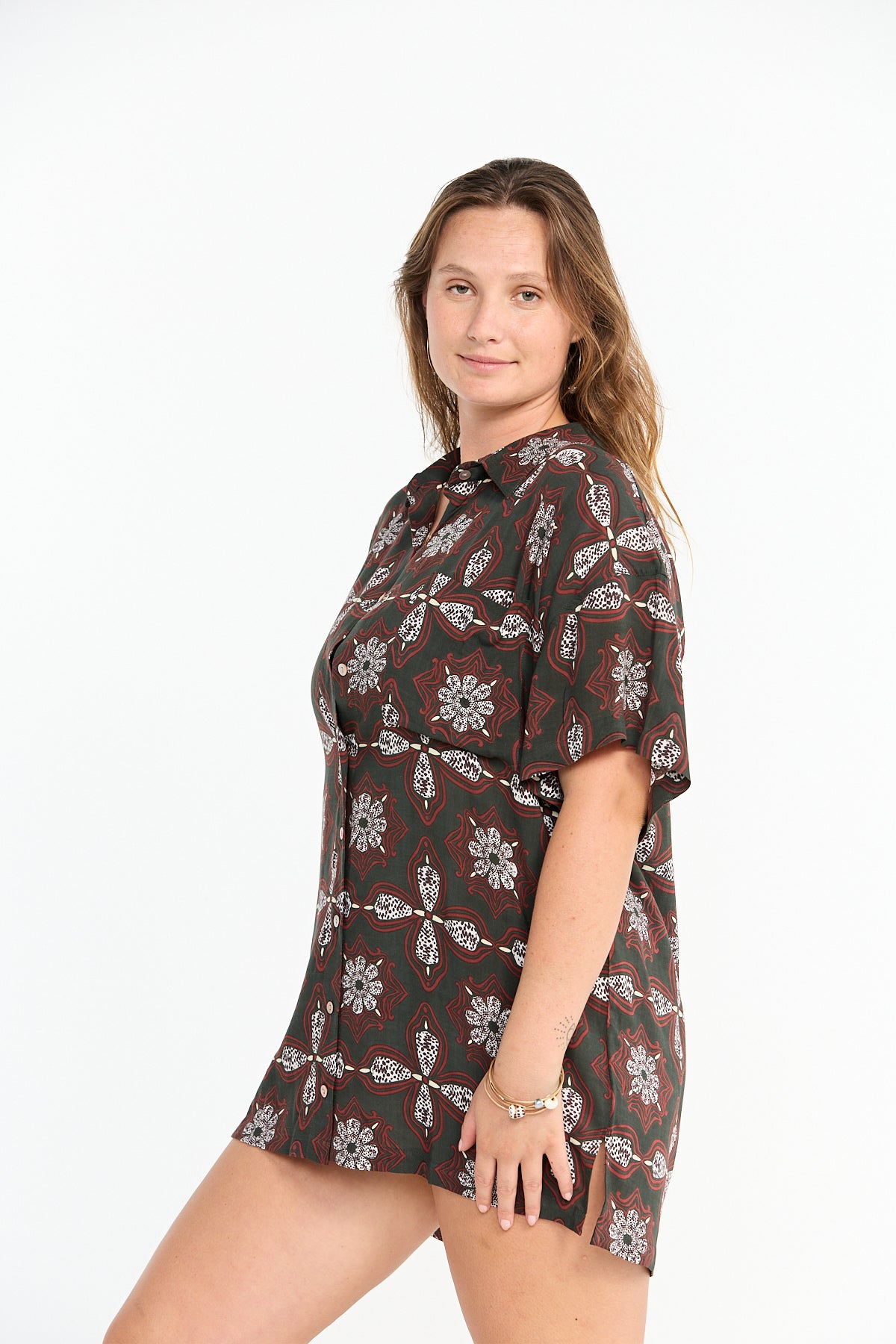 Aloha Shirt Dress - Kaleido