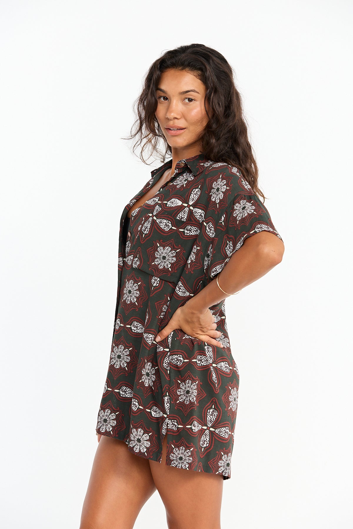 Aloha Shirt Dress - Kaleido