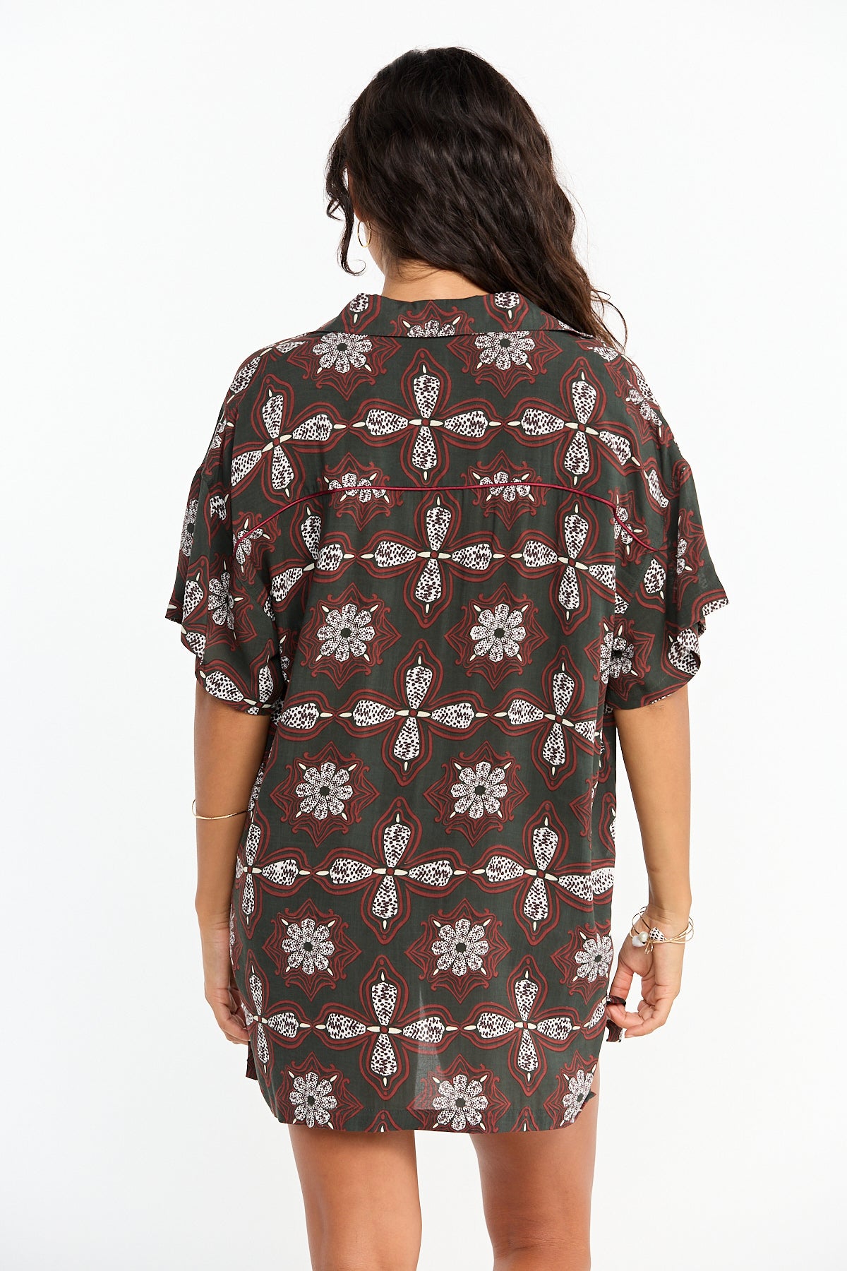 Aloha Shirt Dress - Kaleido