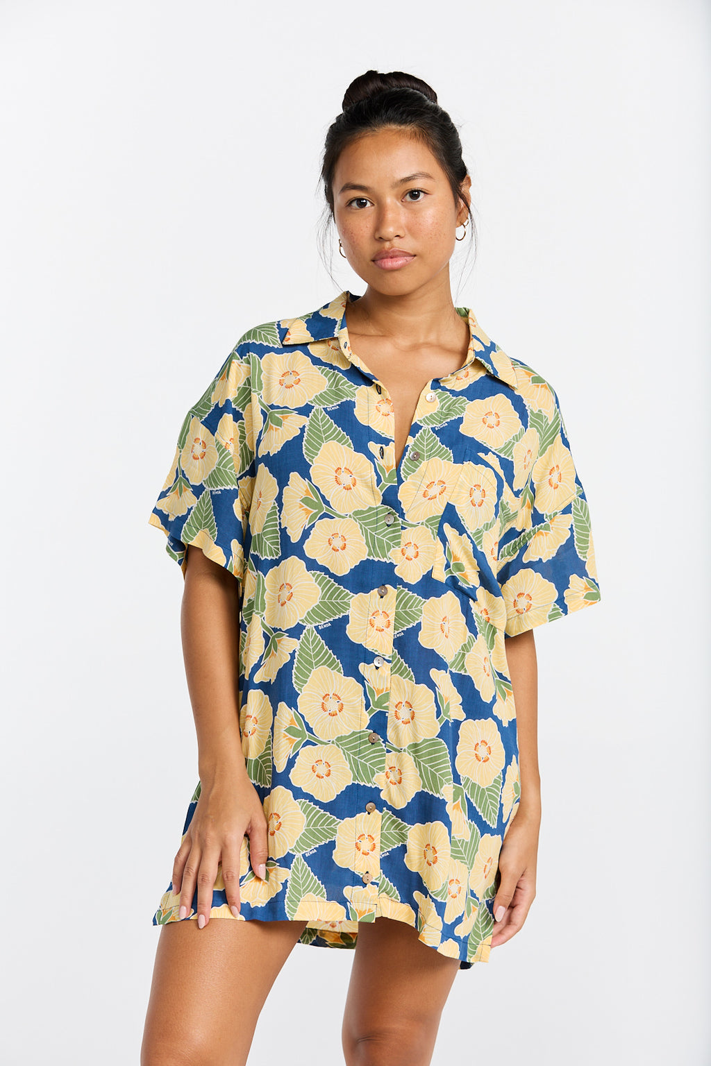 Aloha Shirt Dress - Ilima