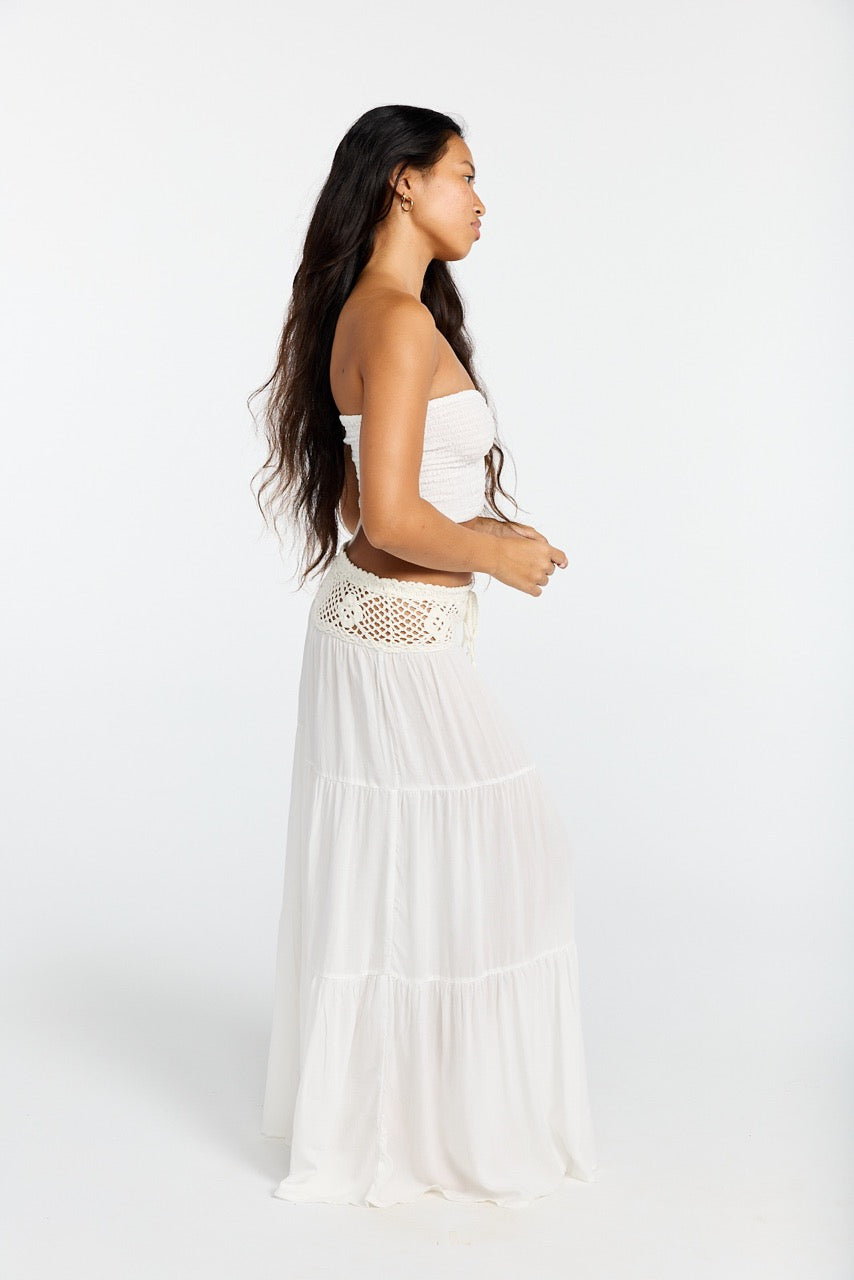 Kaleia Maxi Skirt - White