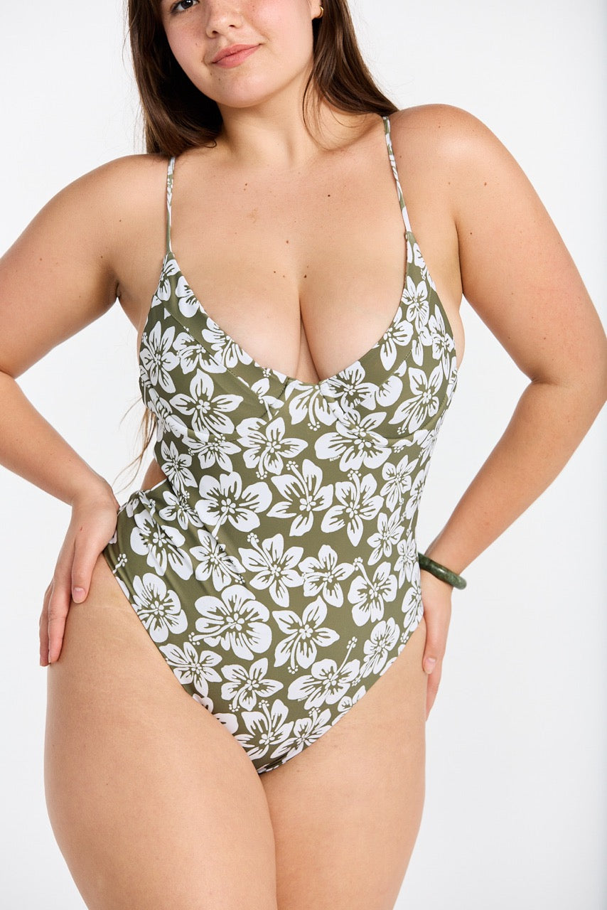 Paia One Piece - Green Batik