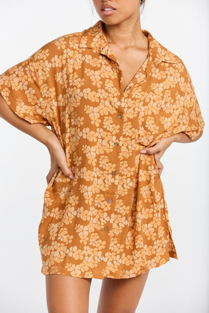 Aloha Shirt Dress - Lei