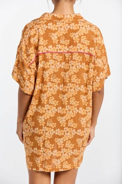 Aloha Shirt Dress - Lei