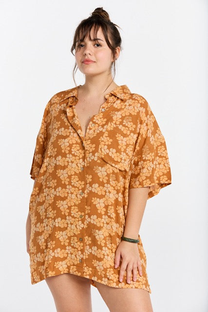 Aloha Shirt Dress - Lei