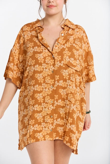 Aloha Shirt Dress - Lei