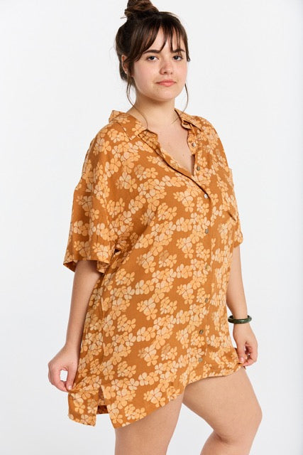 Aloha Shirt Dress - Lei