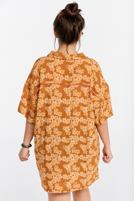 Aloha Shirt Dress - Lei