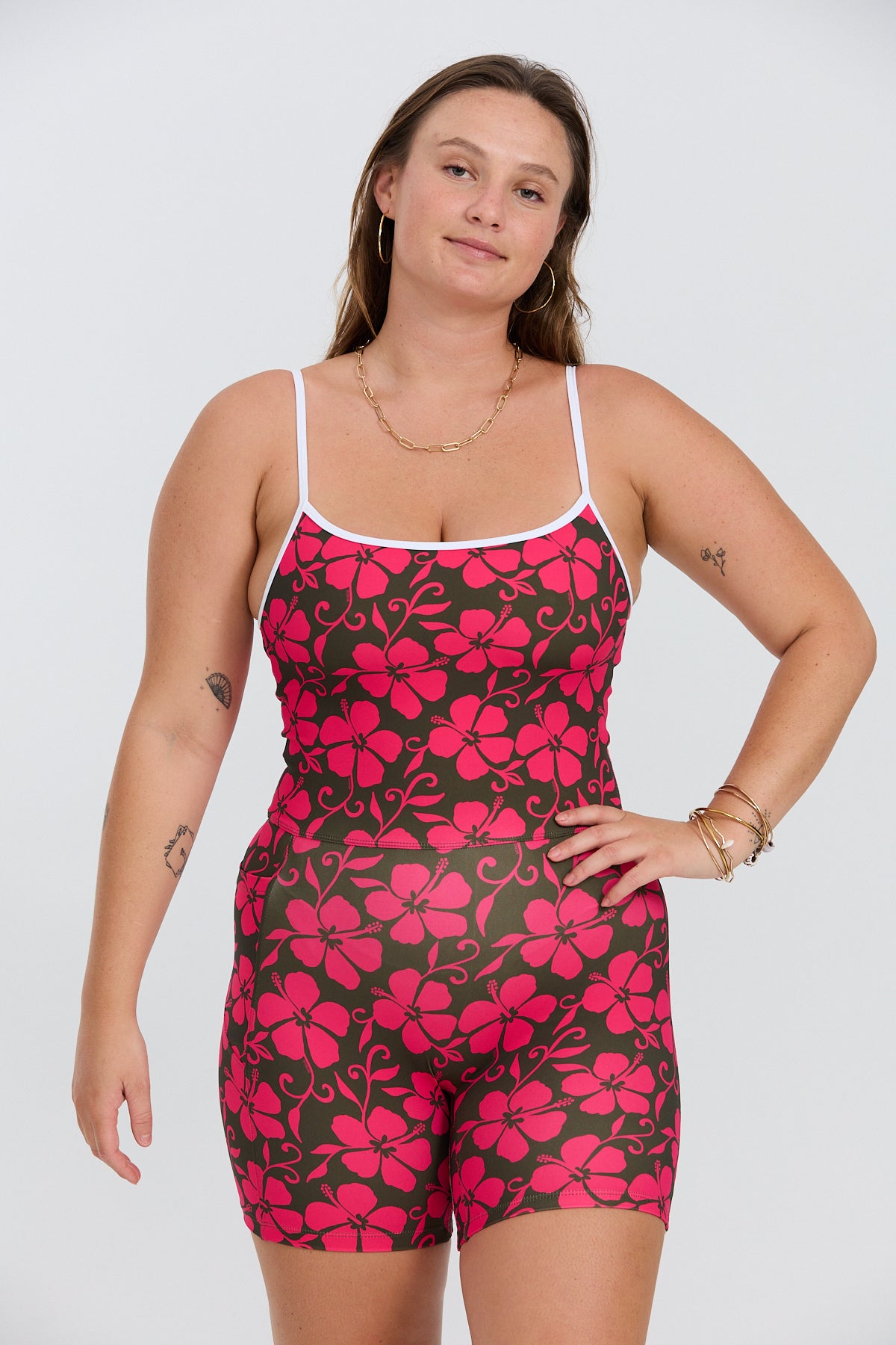 5" Active Romper - Pupukea Pink