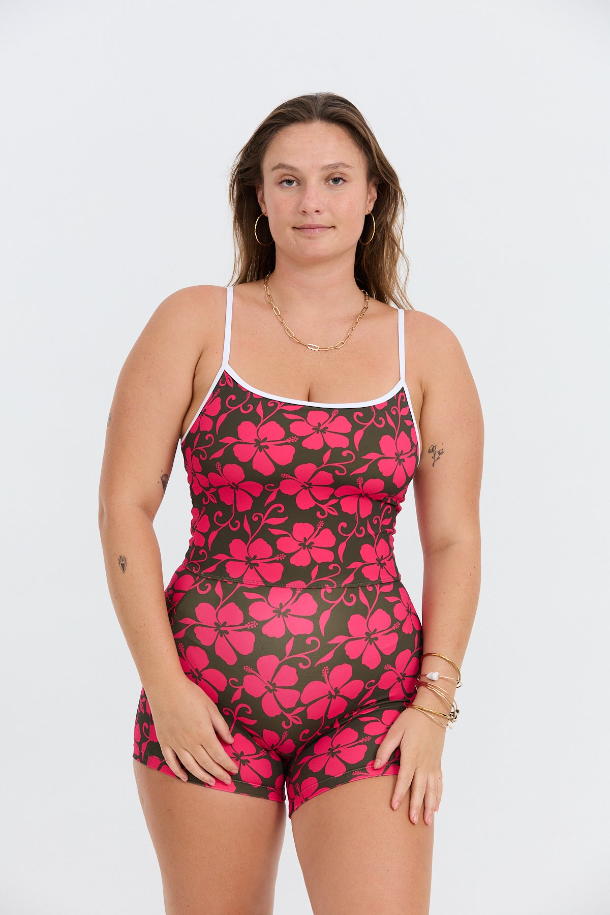 3" Active Romper - Pupukea Pink