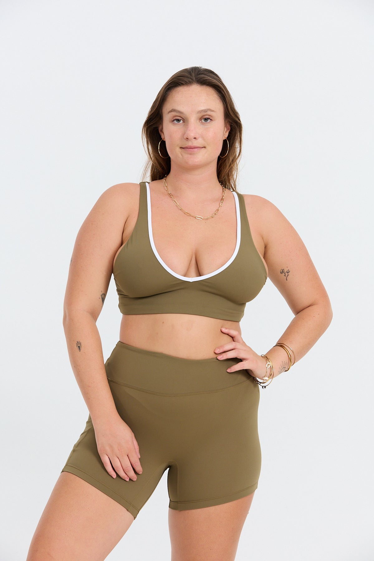 Sophia Sports Bra - Khaki