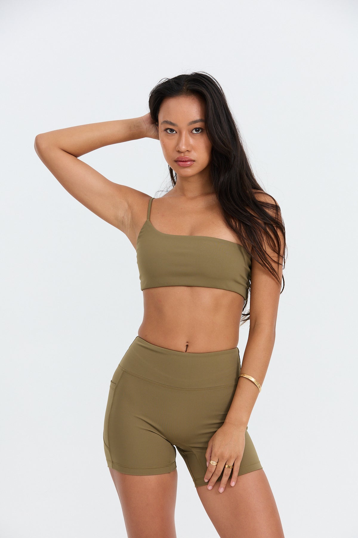 4" Biker Short - Khaki