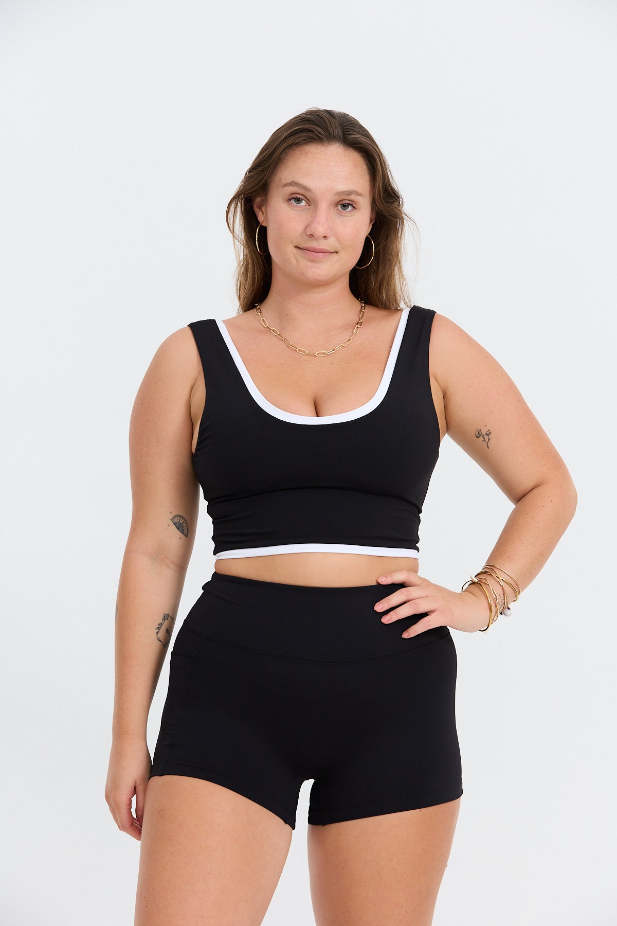 Layered Active Tank - Black