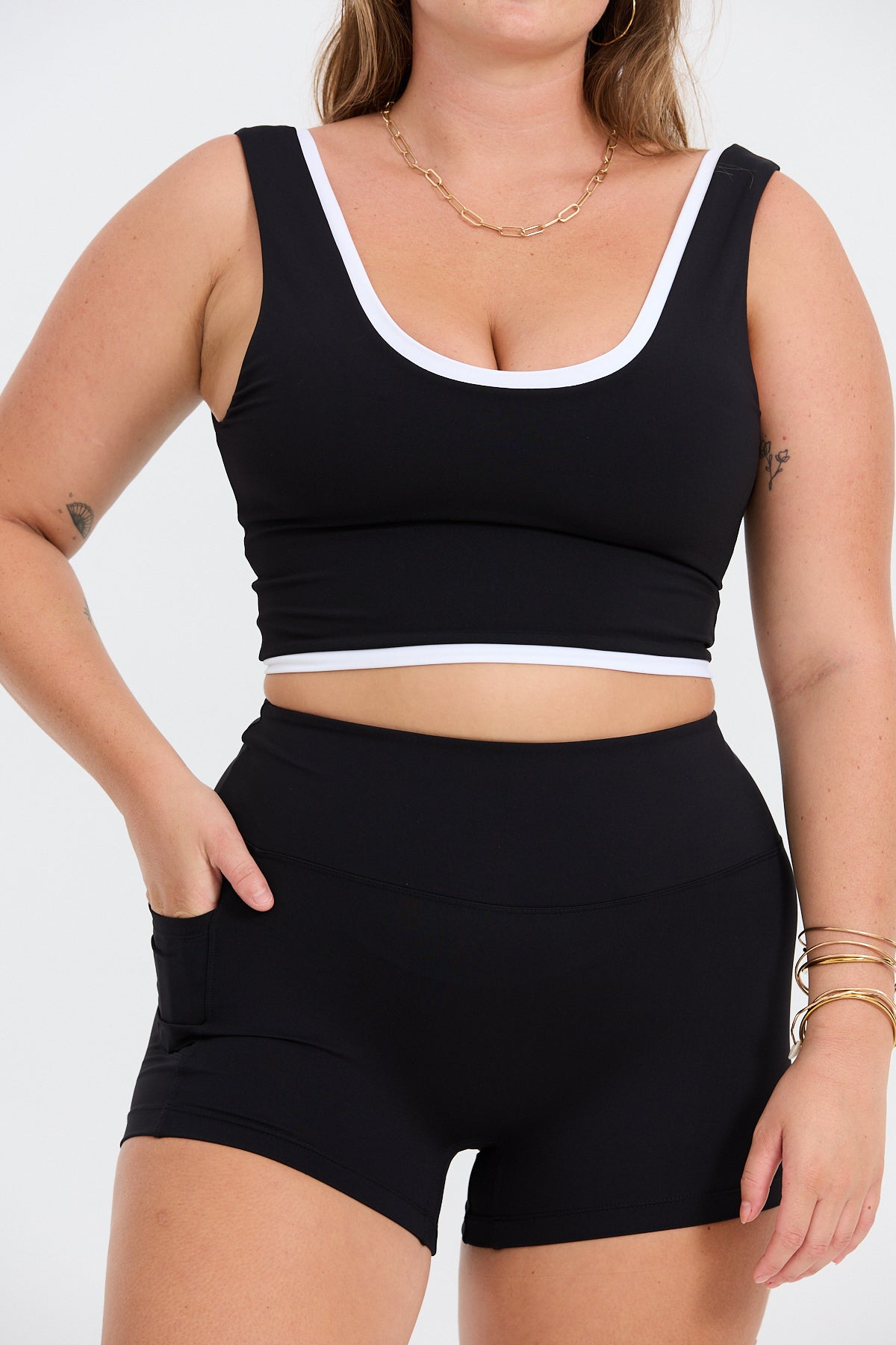 Layered Active Tank - Black