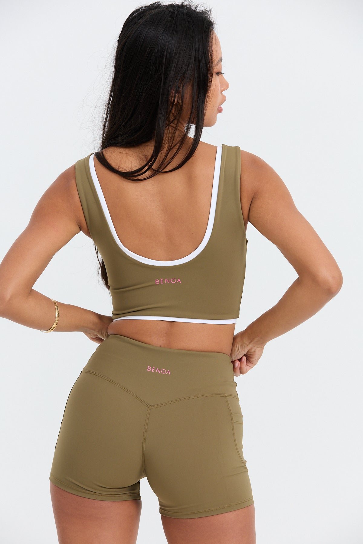 Layered Active Tank - Khaki