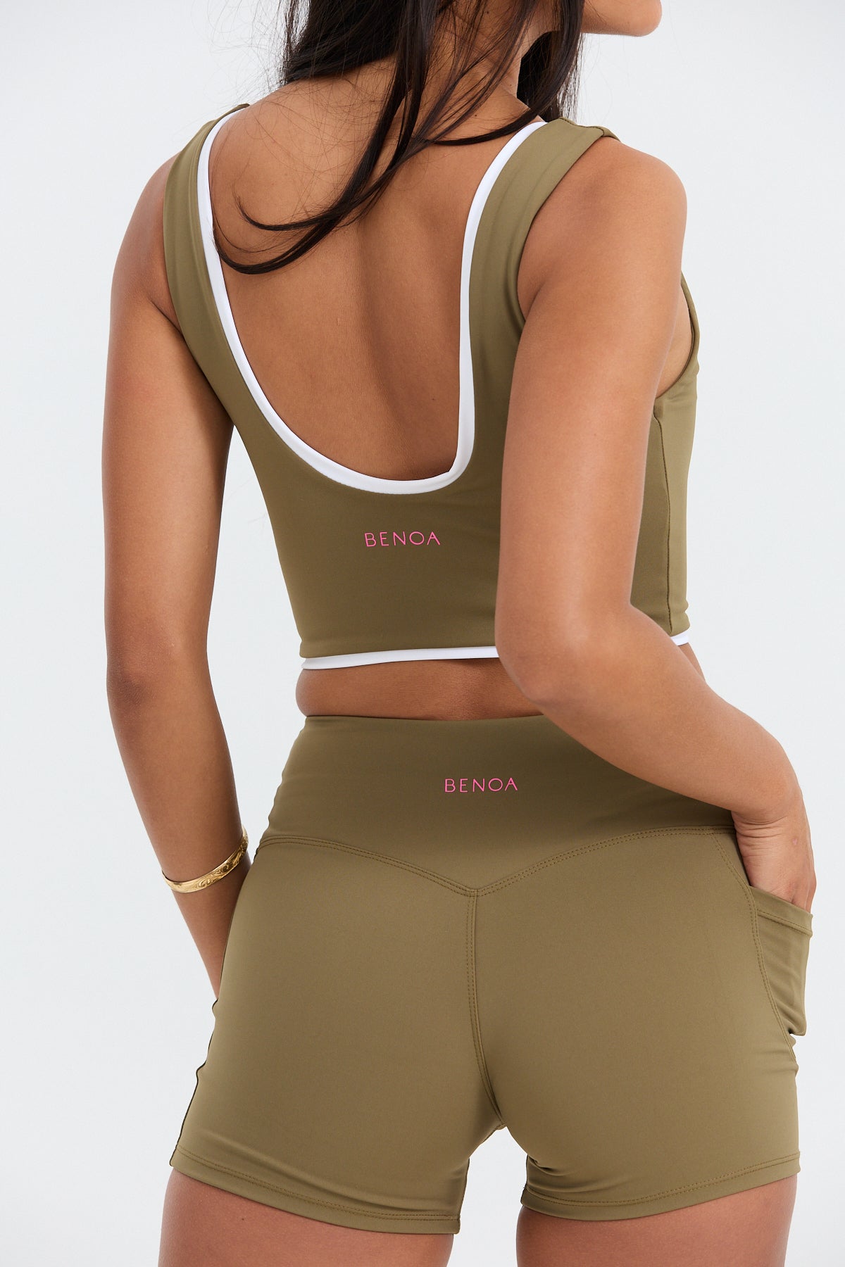 Layered Active Tank - Khaki