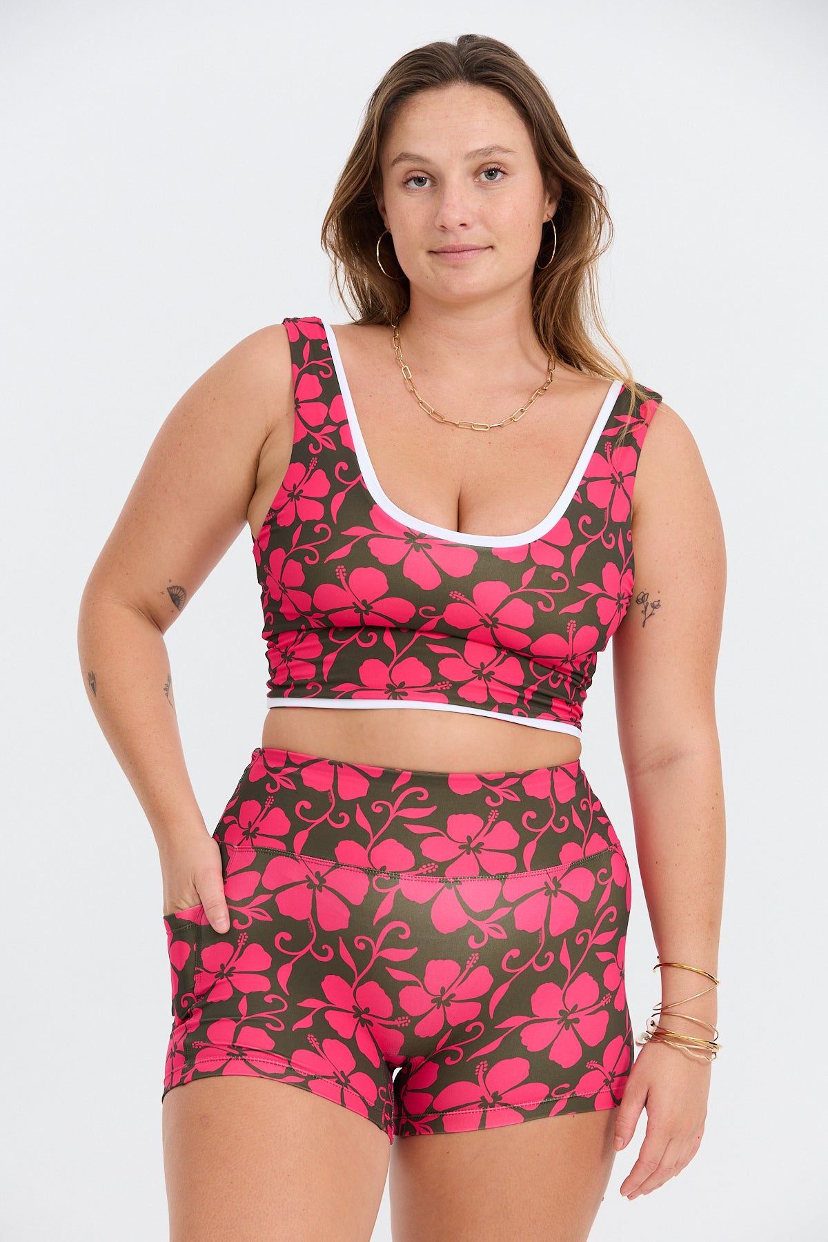 Layered Active Tank - Pupukea Pink