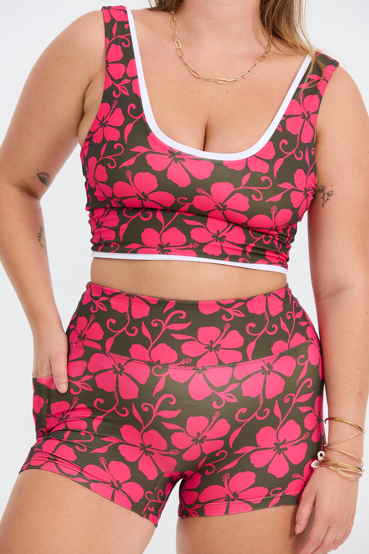 Layered Active Tank - Pupukea Pink