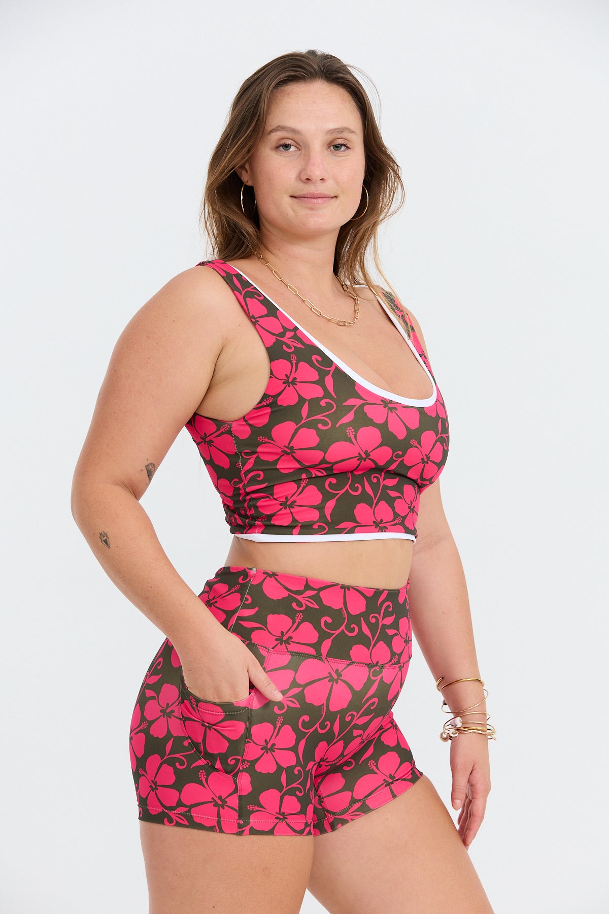 Layered Active Tank - Pupukea Pink