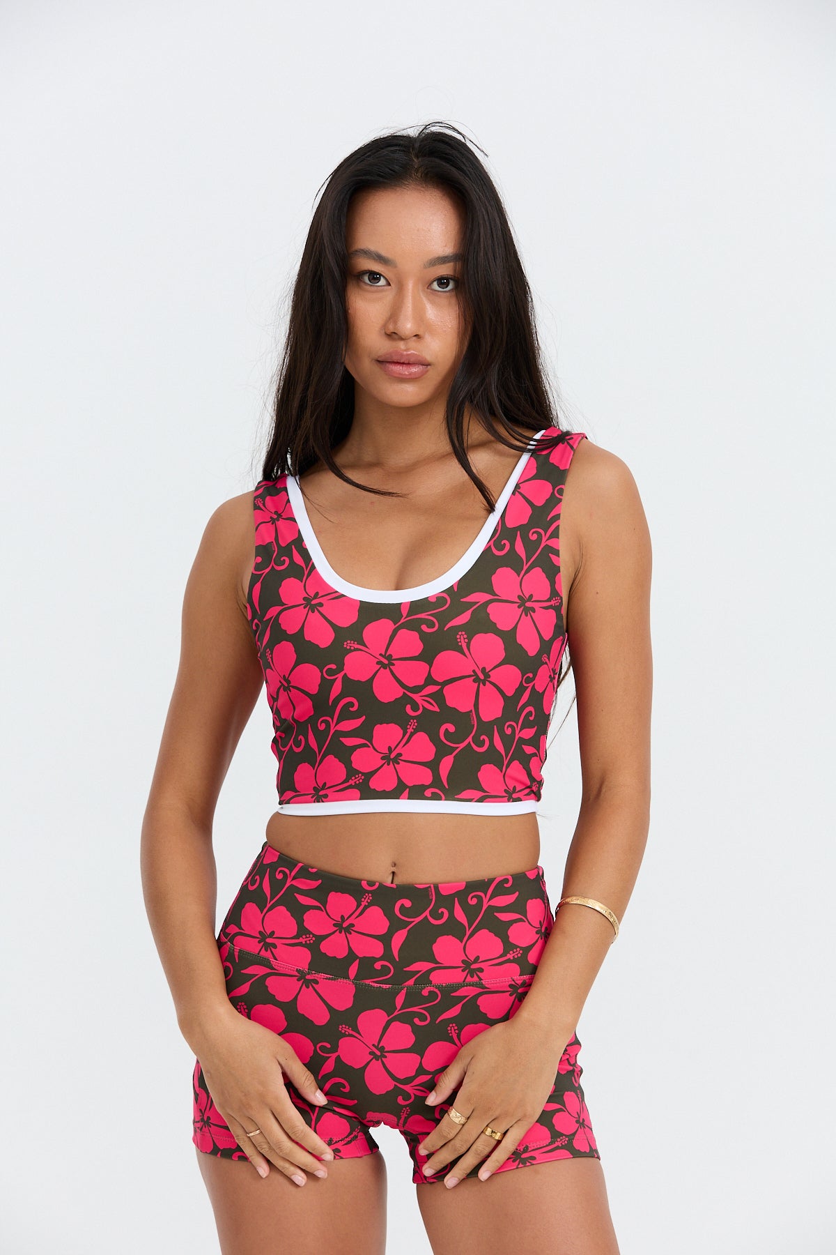 Layered Active Tank - Pupukea Pink